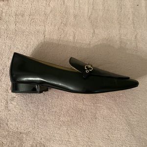 Coach Black Leather Flats